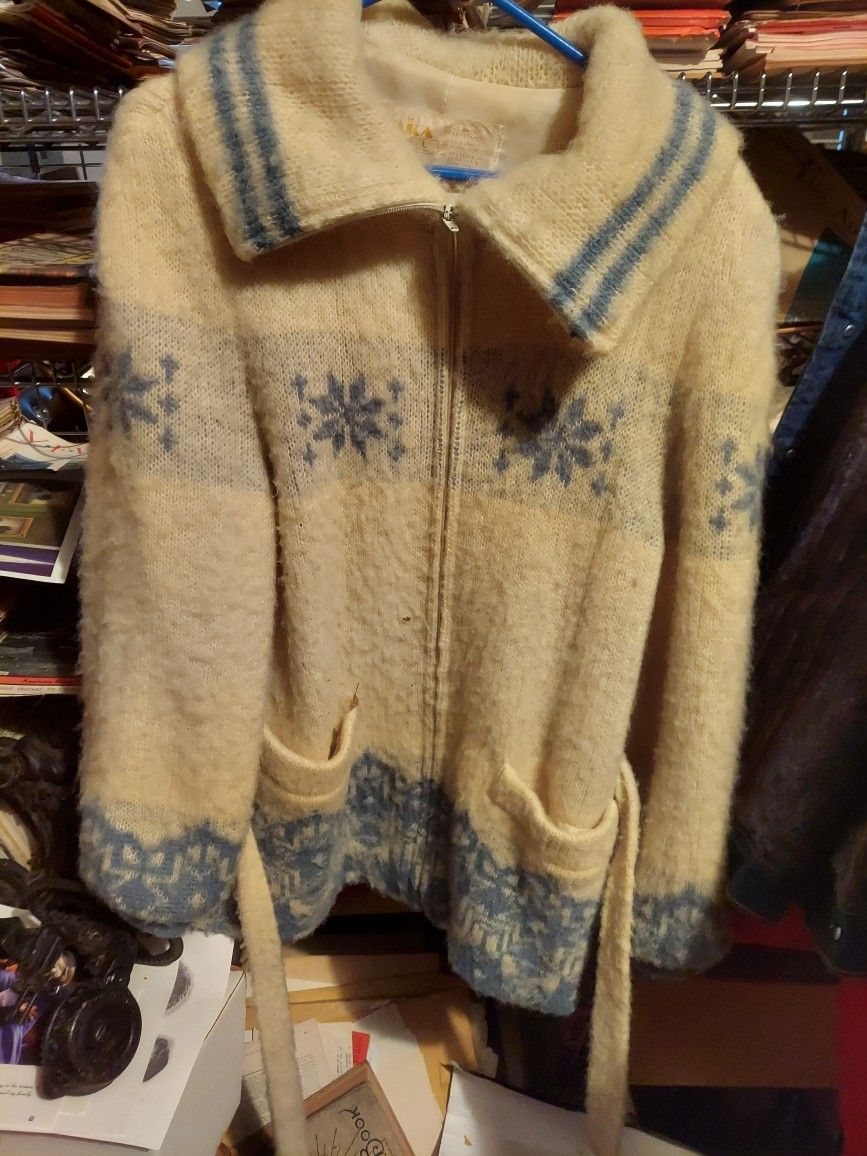Vintage 1970s Icelandic Wool Coat