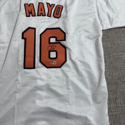 Coby Mayo Signed Autograph Custom Jersey - Beckett Coa - Baltimore Orioles