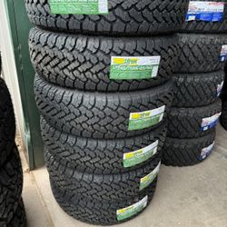 245/75/16 All terrain LT Tires Installed And Balanced/ Instaladas Y Balanceadas