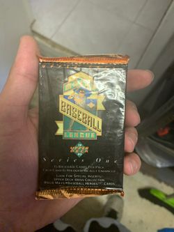 Unopened pack of baseball cards from 92-94