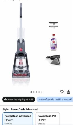 Hoover PowerDash Pet Advanced Carpet Cleaner