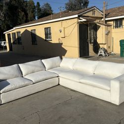 Beige Utopia 3pc Sectional Cloud Couch
