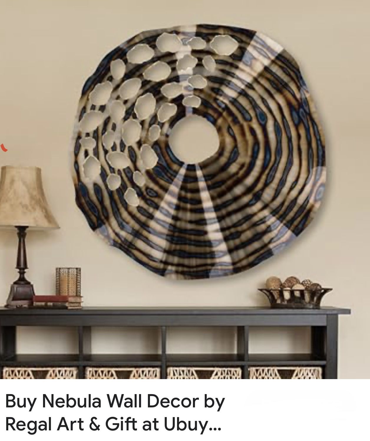 Beautiful Large Metal Nebula Wall Art 