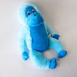 Fun Express Blue Ape Gorilla Plush  18" Doll Toy Stuffed Animal Monkey Plushie