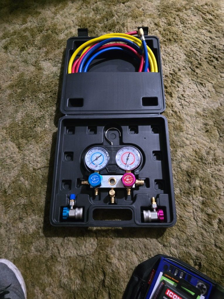 R134A A/c Manifold Gauge Set