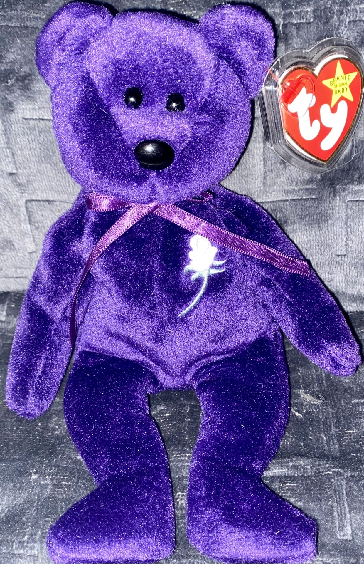 Rare Princess Diana TY Beanie Baby Bear With Original Tags