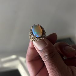Opal Ring WIth Diamonds
