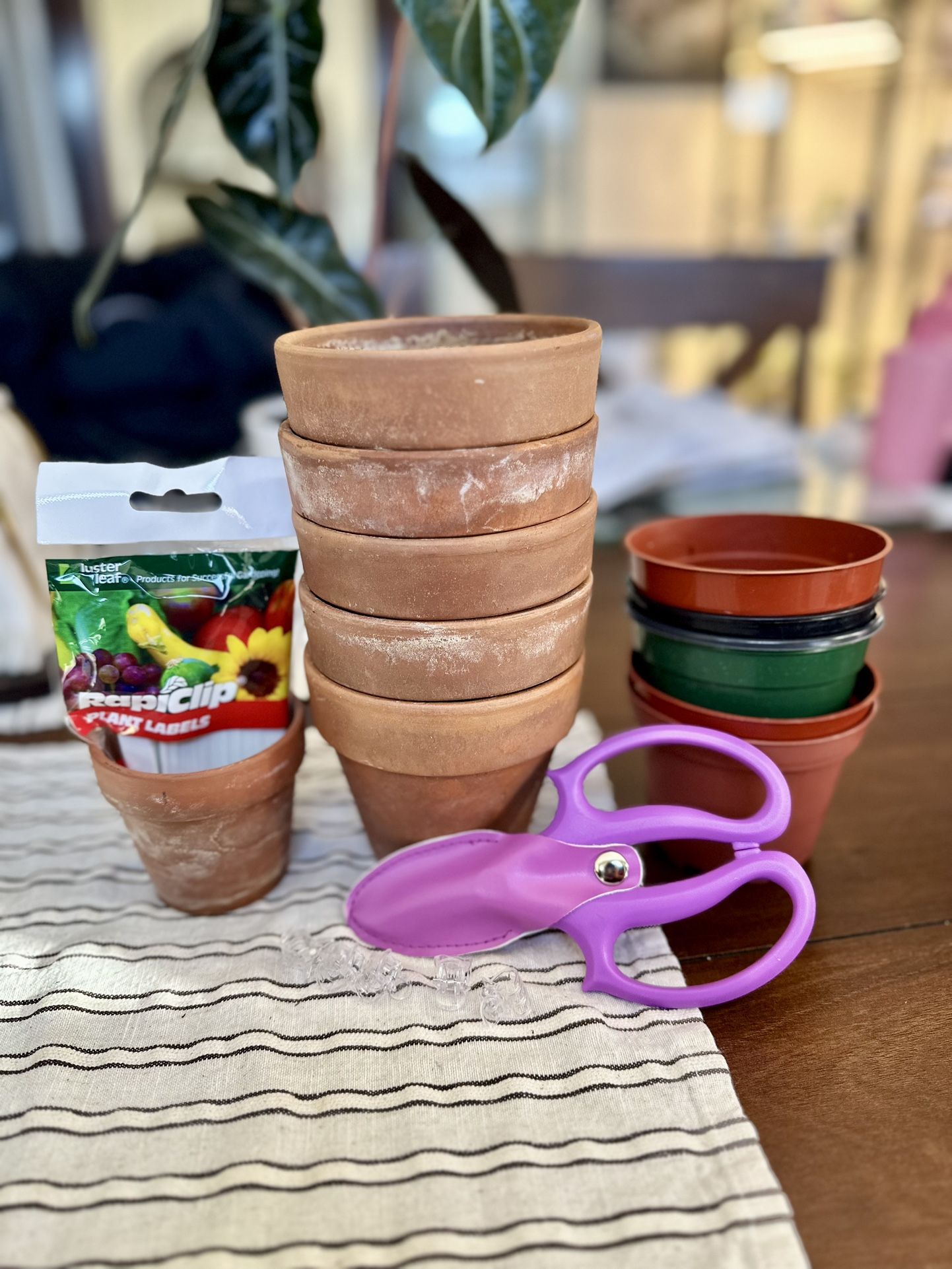 Gardening Supplies - Pots, Labels, Shears, Orchid Clips