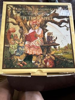 The Tale of Peter Rabbit- Melamine 4pc Child Dinnerware Set