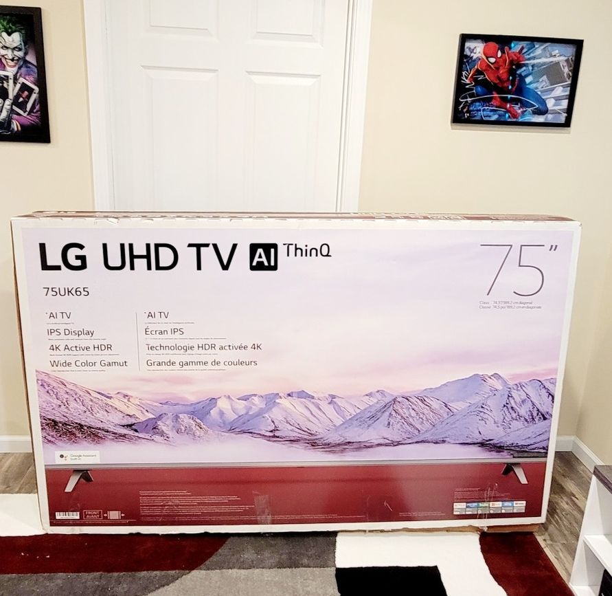 LG 4K 75" TV With Active HDR - Like New