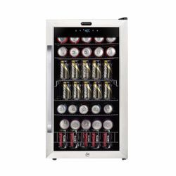 Whynter 121 Can Freestanding Beverage Refrigerator cooler with Digital Control and Lock Stainless Steel