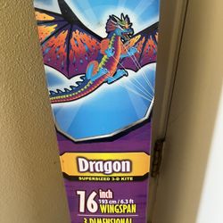 NEW Unopened X Kites Dragon 3-D Nylon Kite 76” Wingspan + Tri-Winder