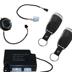 Evolution Push Button Keyless Start System Module And Key Fob For Golf Carts