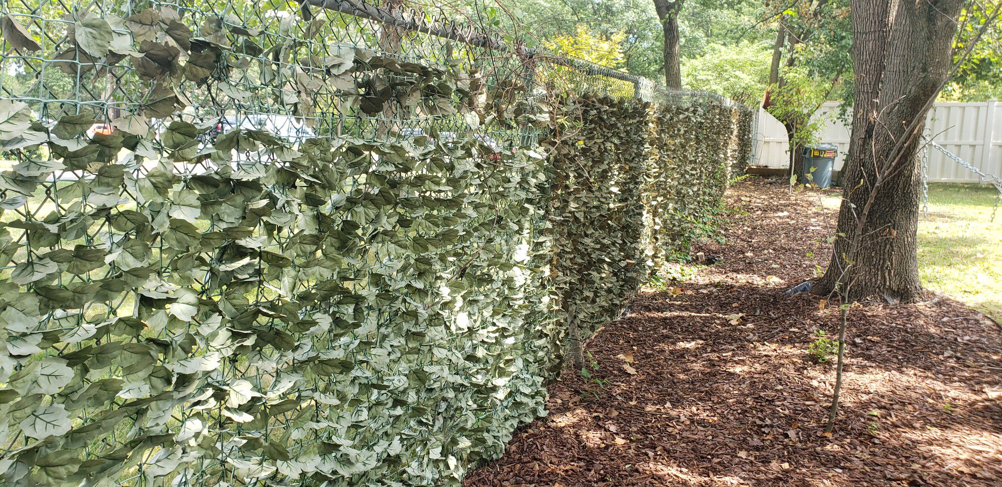 Faux Privacy Ivy Fence Screen