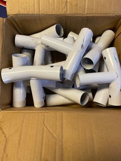 White Metal Pipe Fittings Lot