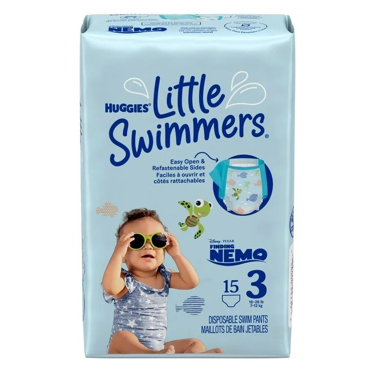 Huggies Little Swimmers Disposable Swim Diapers Size 3, 15 Count