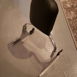 Harley Davidson Black Leather Passenger Backrest