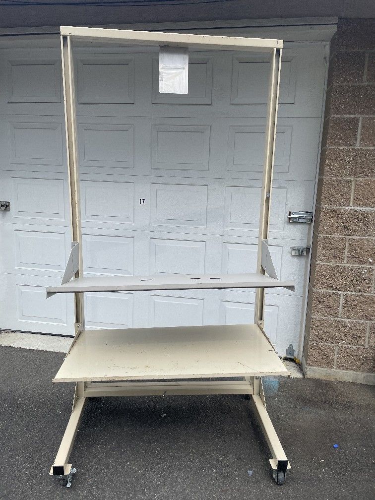 mobile workstation or a utility cart with a frame.