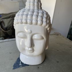 Meditation Garden Buddha Head Statue 