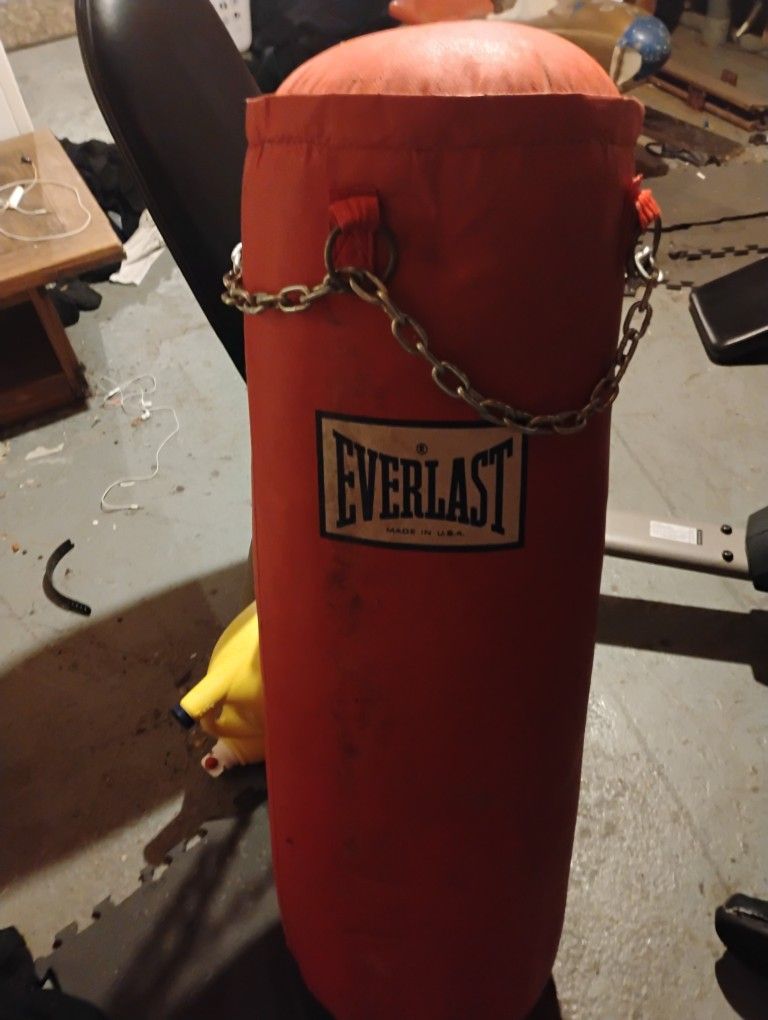 Beat Up Punching Bag And Speed Bag