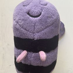 Hello Bello Purple Black Bee Inset Plush Stuffed Animal 14"