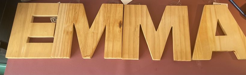 Wooden EMMA Sign (34x8”)