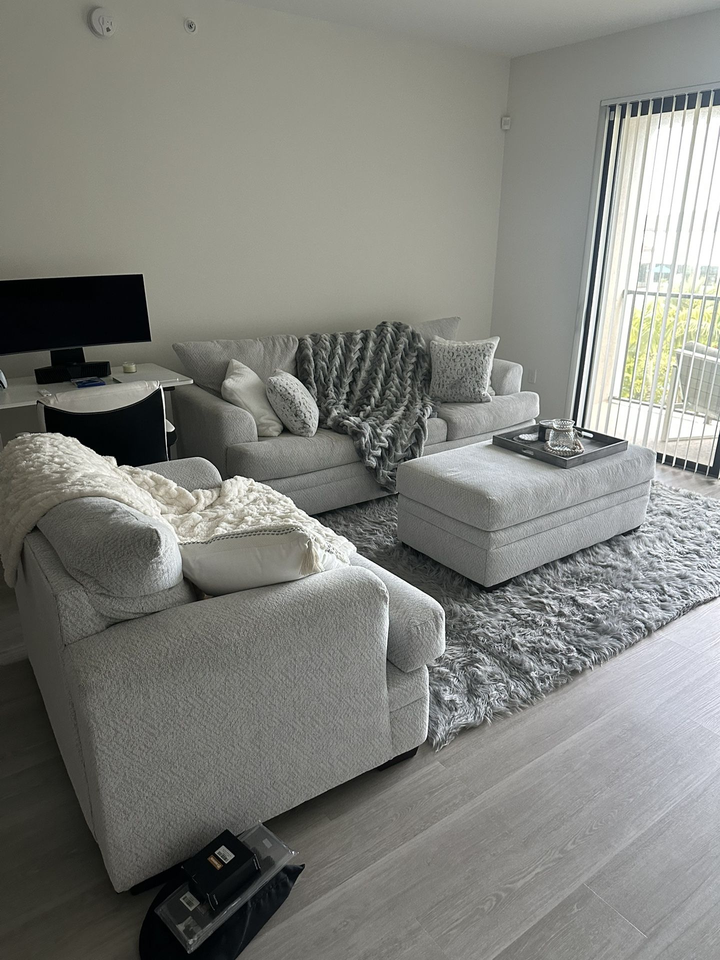 Furniture Set, Sofa Sleeper With Gel Foam Mattress