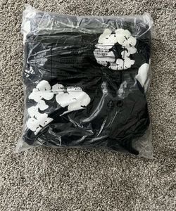 demin  tear hoodie
