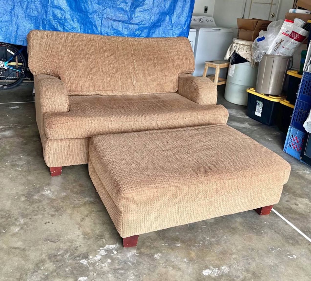 Loveseat And Ottoman