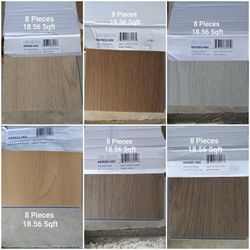 11 Boxes of Luxury Vinyl Click Together Flooring 