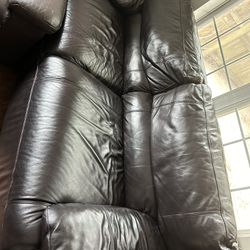 Recliner Leather Couch 