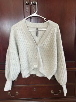 anthropologie grey-blue XXS Sweater