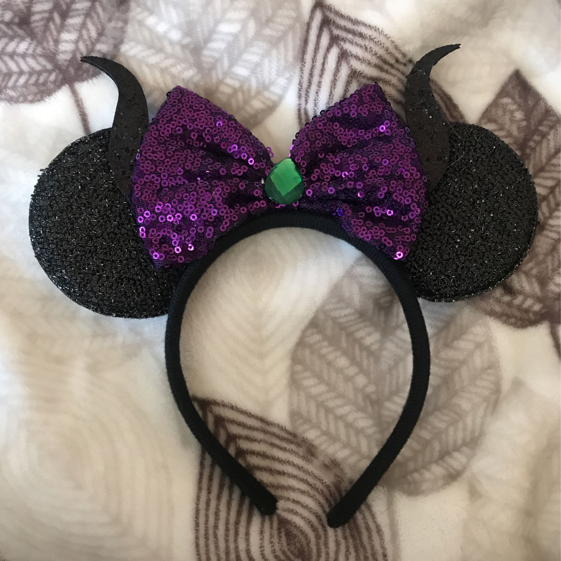 Mickey Mouse Ears With Malificent Horns