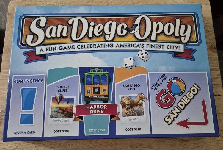 SAN DIEGO-OPOLY BOARD GAME (READ BEFORE MESSAGING) ***SEE OTHER POSTS***