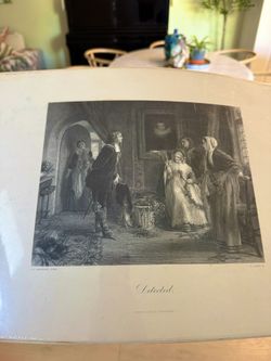 Antique Engraving “Detected” by L. Stoke after J. C. Horsley 1888