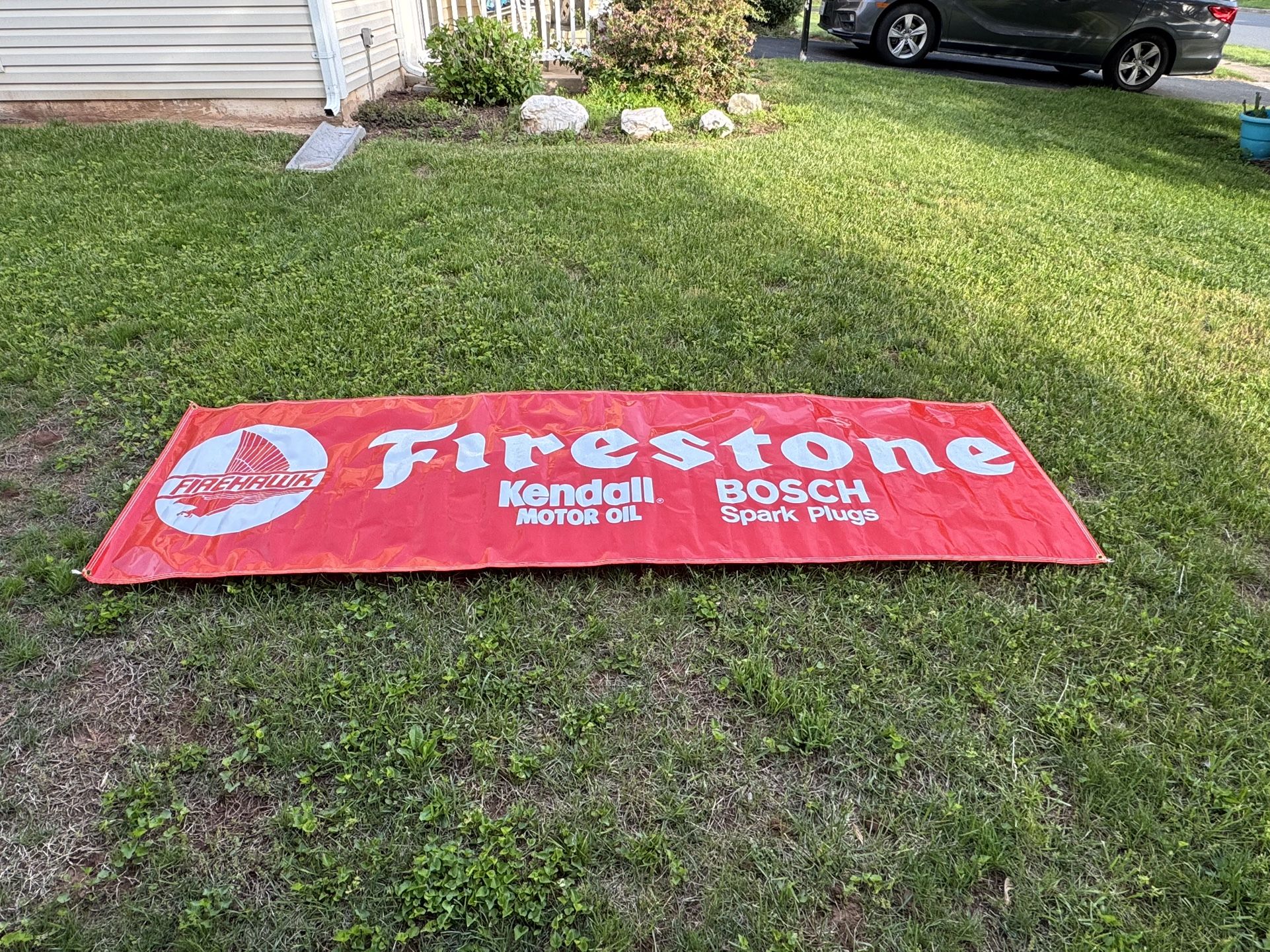 Firestone Racing Indy Car Racing Sign Circe Early 90s Indy 500