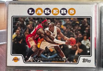 Kobe Bryant Topps Lakers Basketball Card