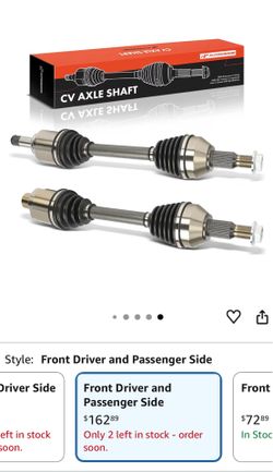 (2) CV Front Axle Shaft Assembly Compatible with Chevrolet Traverse 2009-2017 & GMC Acadia 2007-2017 & Buick Enclave & Saturn Outlook, 2007-2017, Left