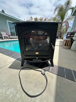 Electric Fireplace Heater – 1500W Portable Stove (Works Great)