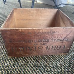 Vintage Corn Starch Crate