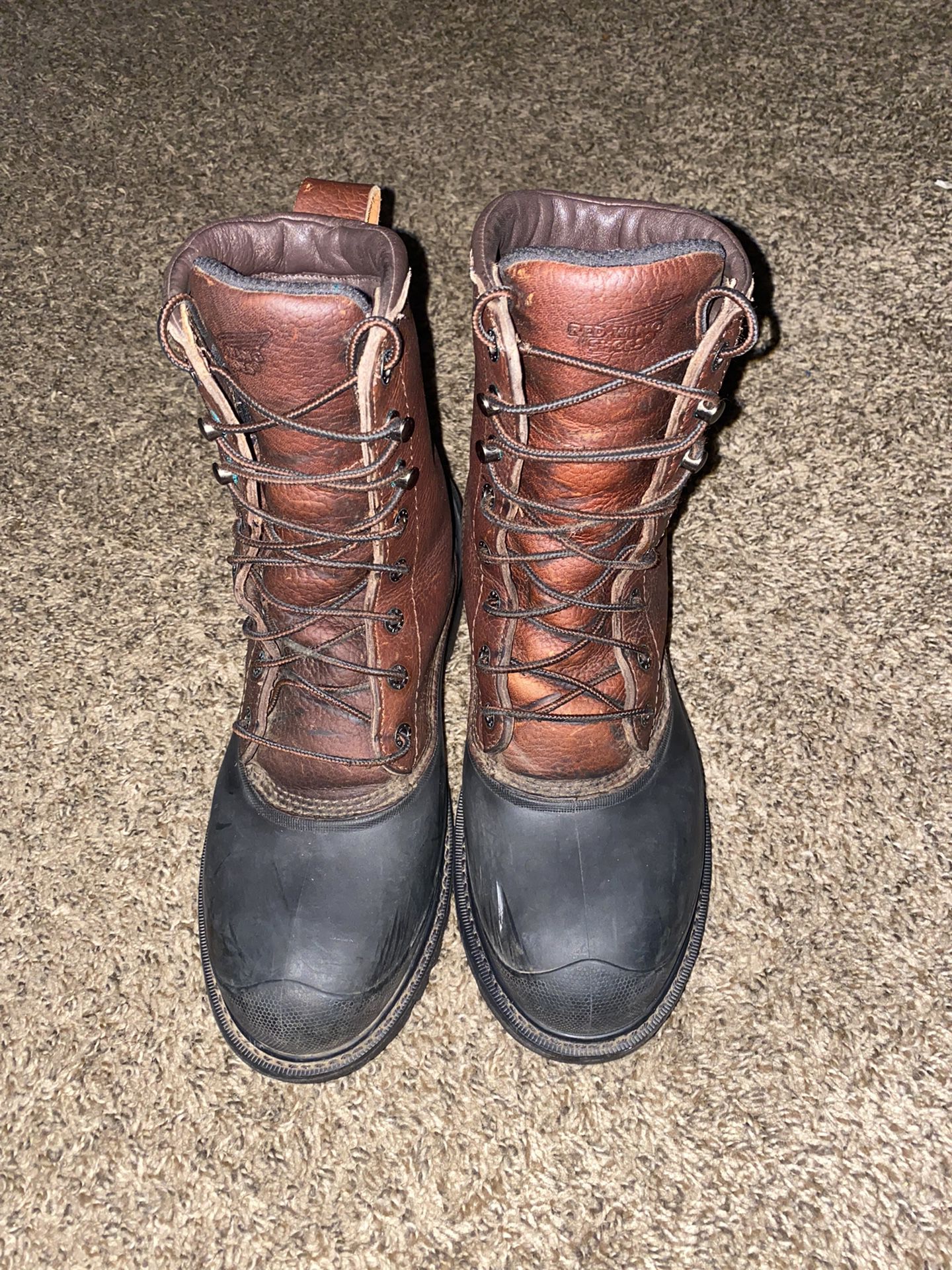 red wing boots 8.5 used Work Boots Steel Toe Oil/slip resistance