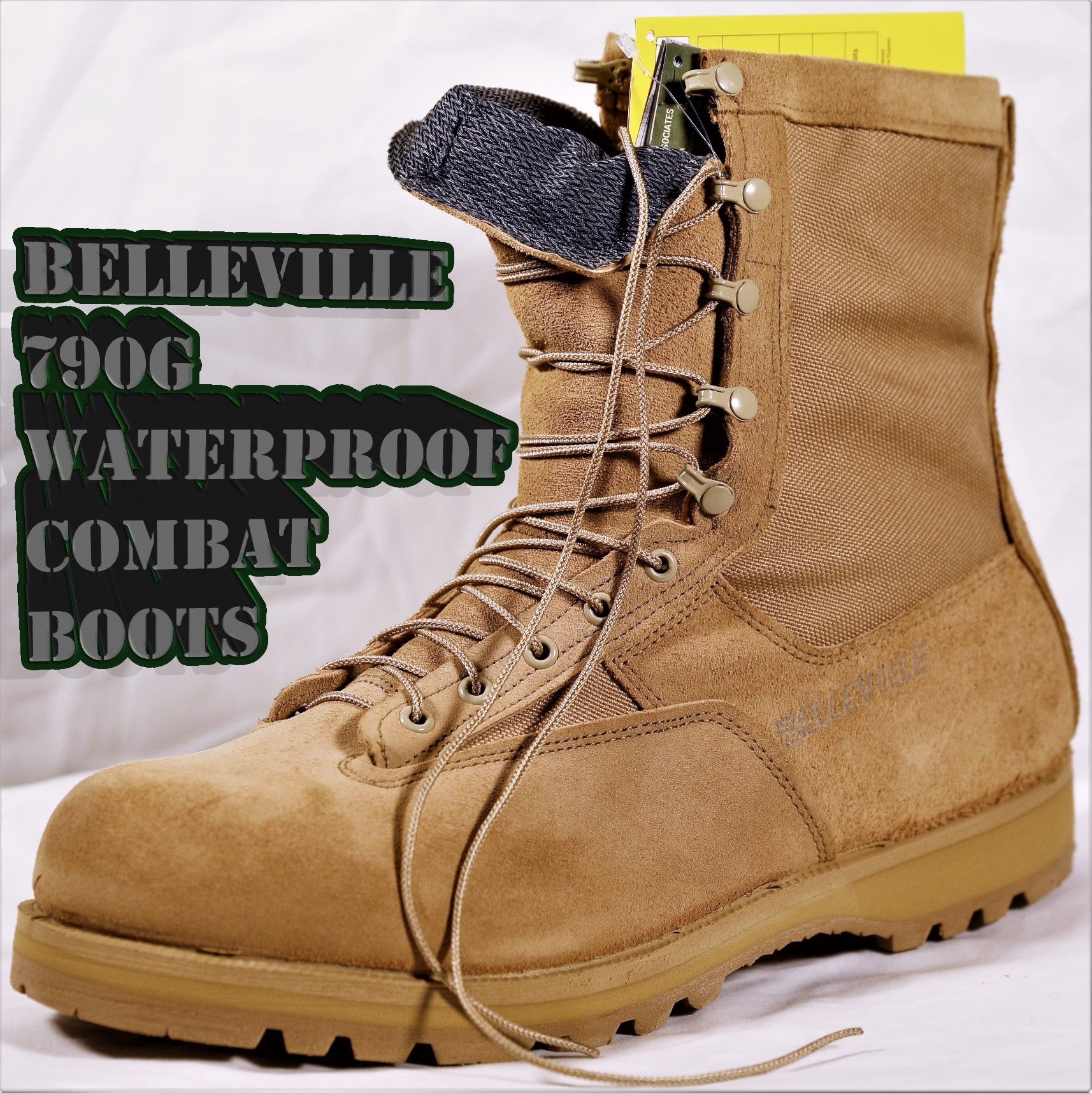 Military Combat Boots - Size 14W