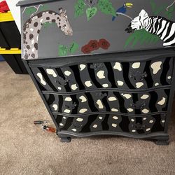 Dresser with Folding Table