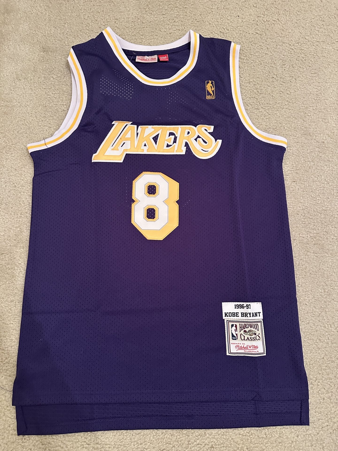Kobe Bryant Purple Throwback Lakers Jersey