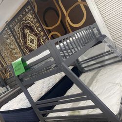 Brand New Wood Bunk Bed With Matress $699