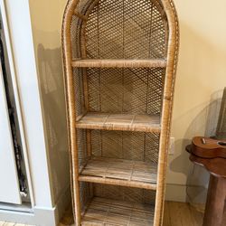 Vintage Rattan Shelf