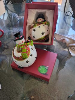 flameless snowman candles