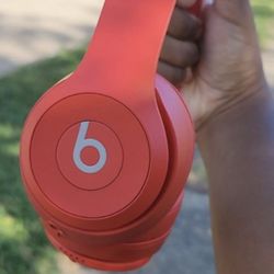 Beats - Solo Wireless On-Ear Headphones - (PRODUCT)RED Citrus Red