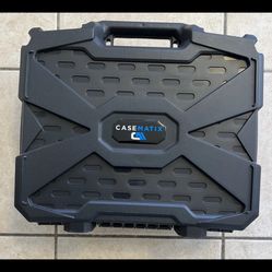 CASEMATIX 16" Hard Travel Case with Foam for Portable Electronics and Tools
