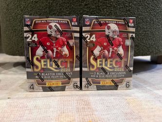 NEW SEALED 2021 Panini Select Football Blaster Box (Red & Blue Prizm Die Cuts)
